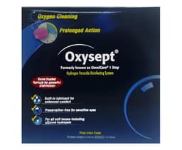 Oxysept Hydrogen Peroxide Disinfecting System 240Ml X 3 Plus 72 Tablets