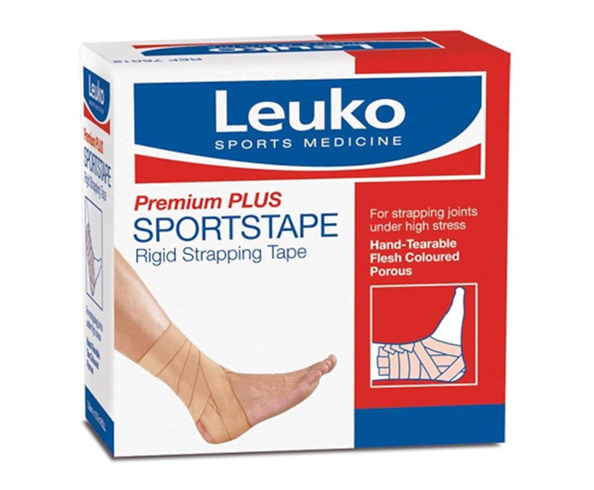 Leuko Sportstape Rigid Strapping Tape Tan Coloured 3.8Cm X 13.7M