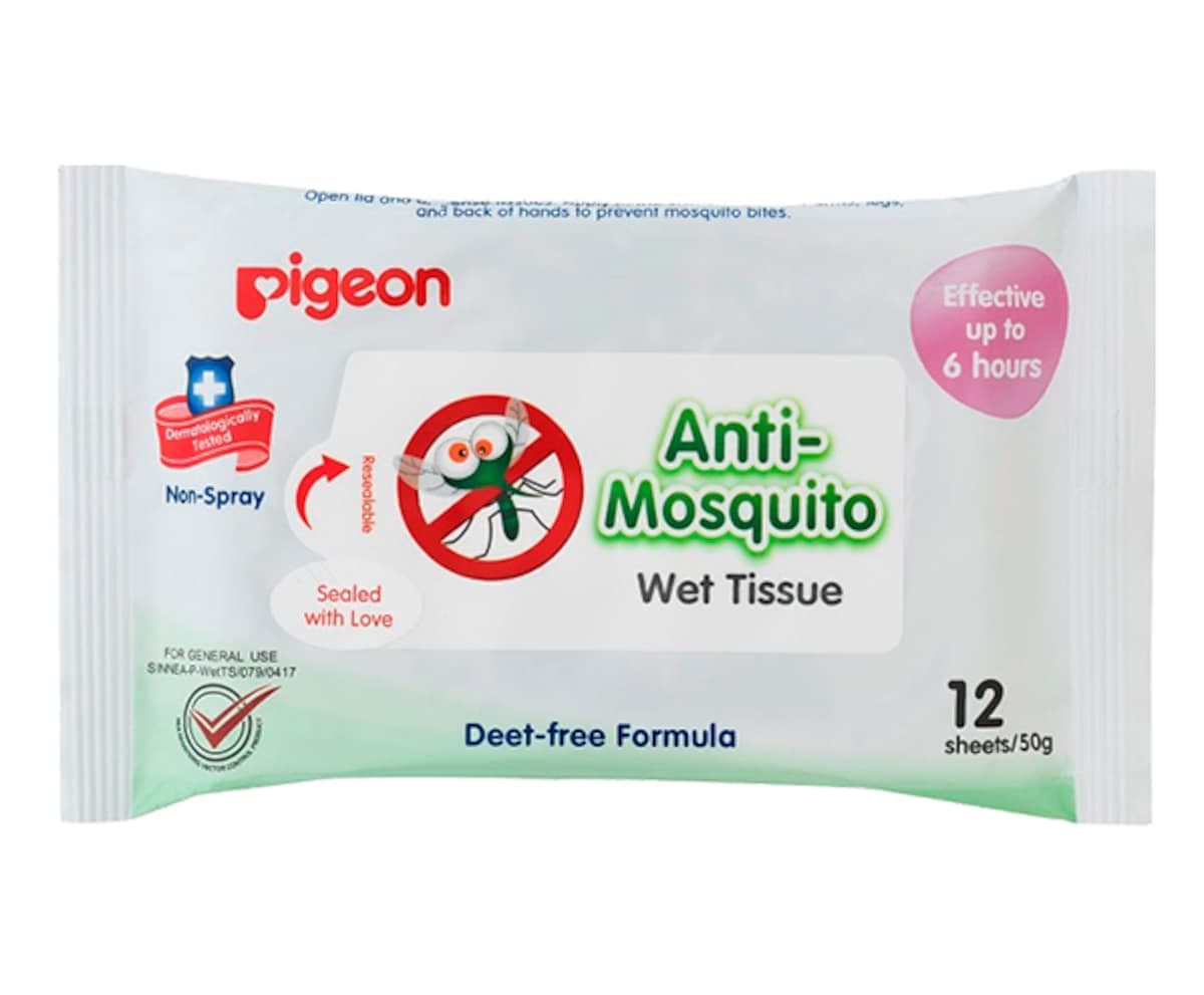 Pigeon Anti-Mosquito Wipes 12 Pack