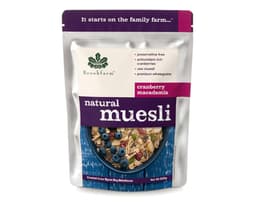 Brookfarm Natural Muesli Macadamia Cranberry 500G