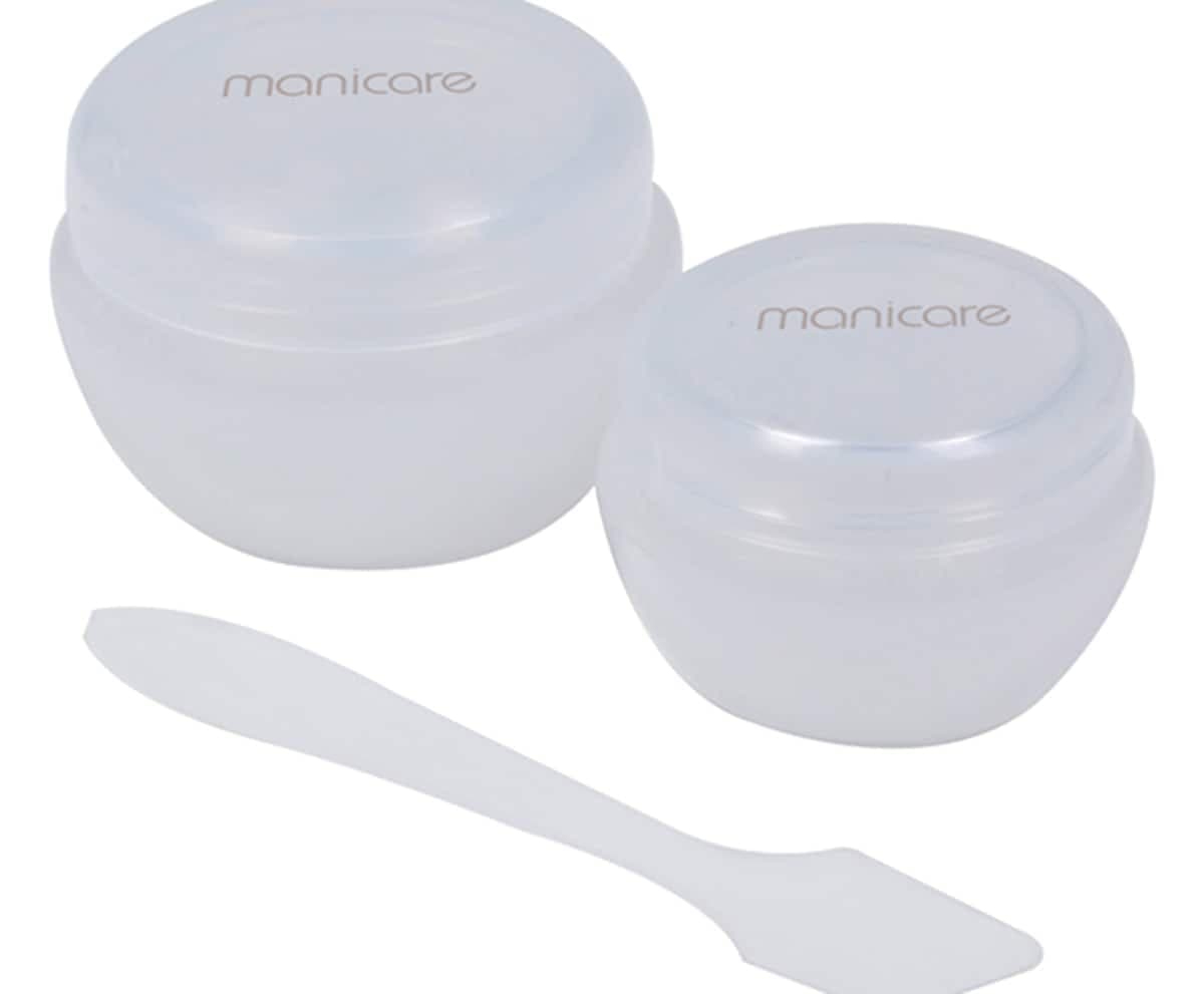 Thumbnail Manicare Travel Cosmetic Jars With Spatula 2 Pack