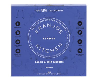 Franjos Kitchen Kinder Cacao & Chia Biscuits 140G