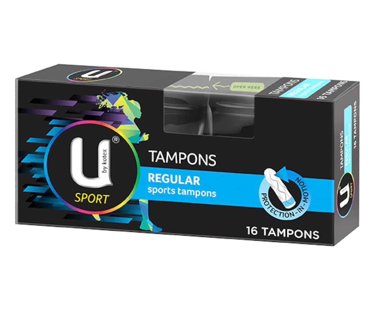 U By Kotex Sport Regular Tampon 16 Pack