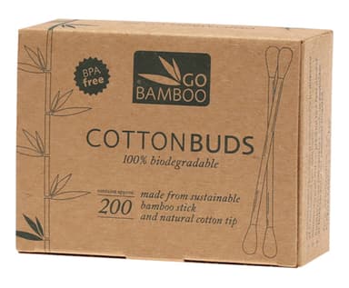 Go Bamboo Cotton Buds 200 Pack