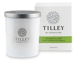 Tilley Scented Soy Candle Coconut & Lime 240G