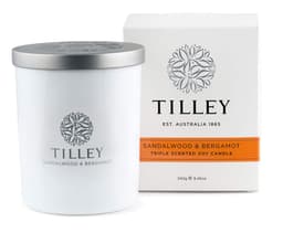 Tilley Scented Soy Candle Sandalwood & Bergamot 240G