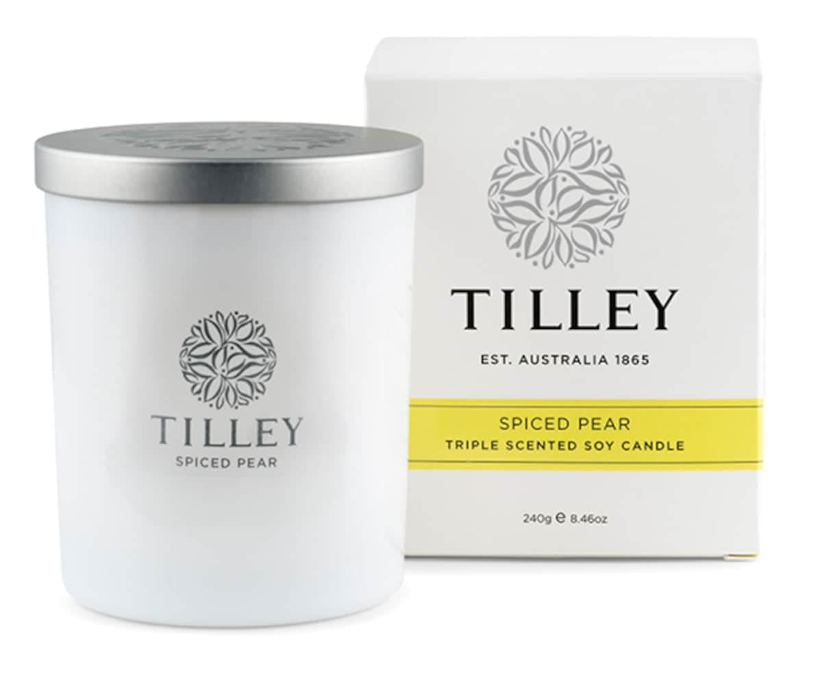 Tilley Scented Soy Candle Spiced Pear 240G