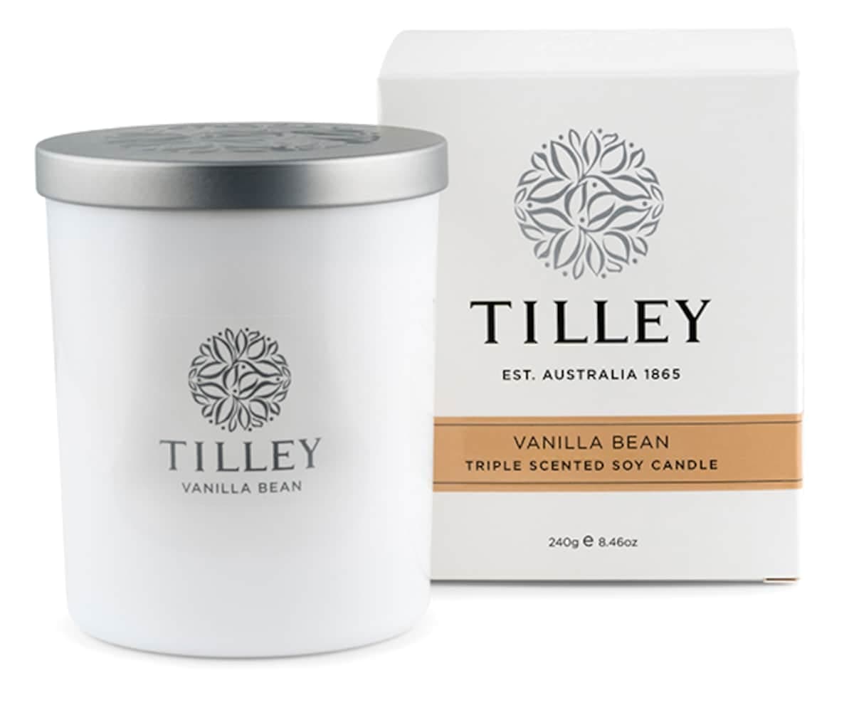 Tilley Scented Soy Candle Vanilla Bean 240G