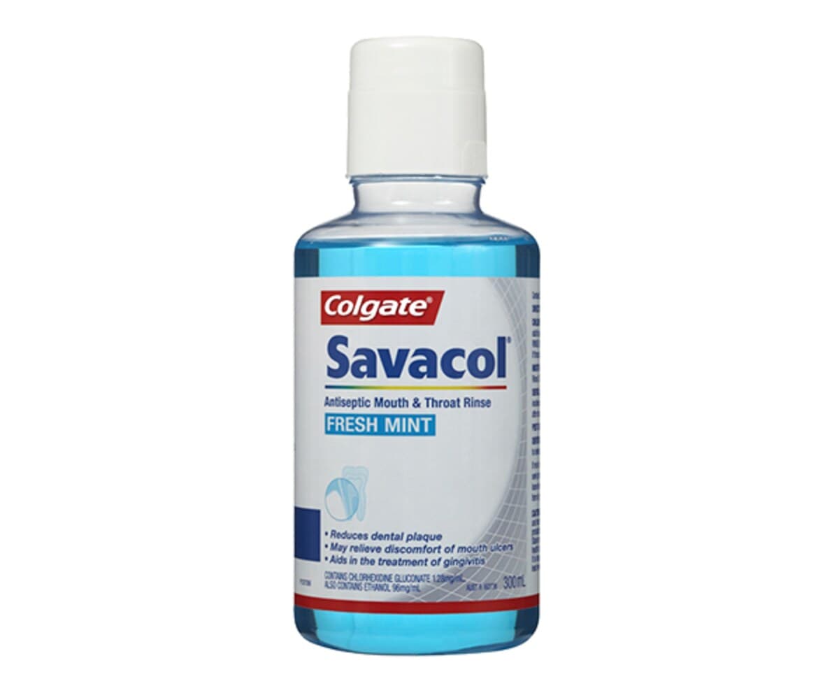 Savacol Antiseptic Mouth & Throat Rinse Fresh Mint 300Ml