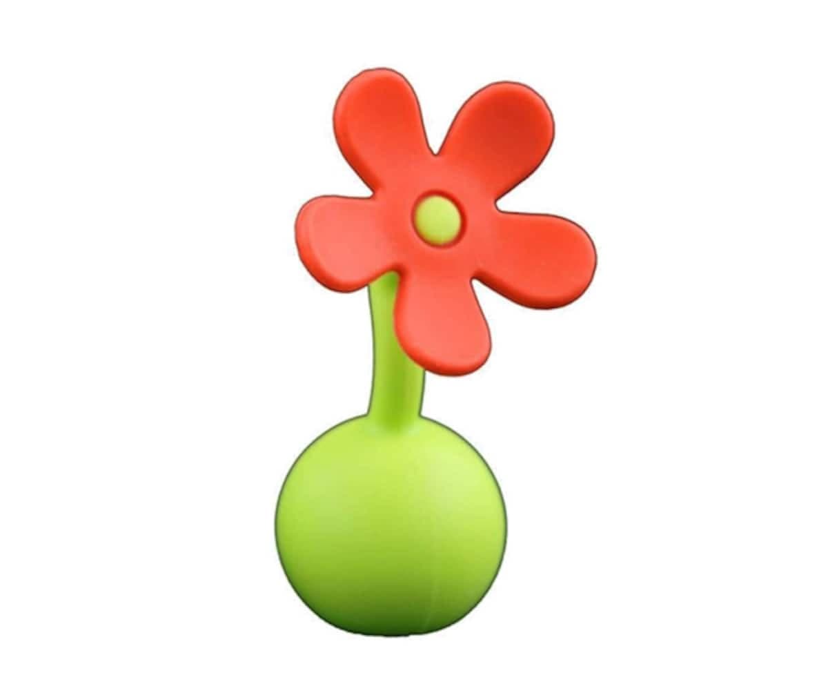 Haakaa Silicone Breast Pump Flower Stopper Orange