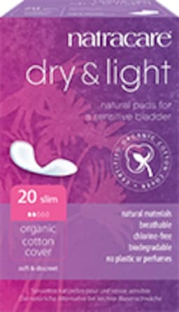 Natracare Dry & Light Slim Incontinence Pads 20 Pack