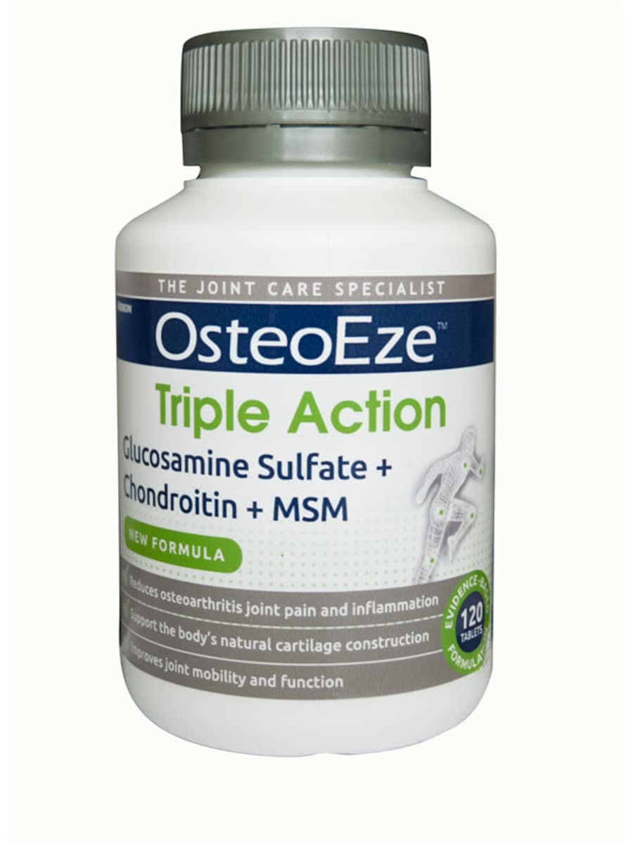 Osteoeze Triple Action Glucosamine Sulfate + Chondroitin + Msm 120 Tablets