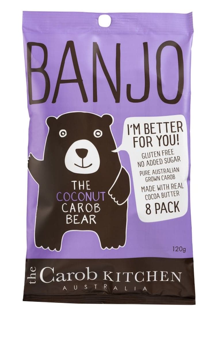 The Carob Kitchen Banjo Bear Coconut 8 X 120G