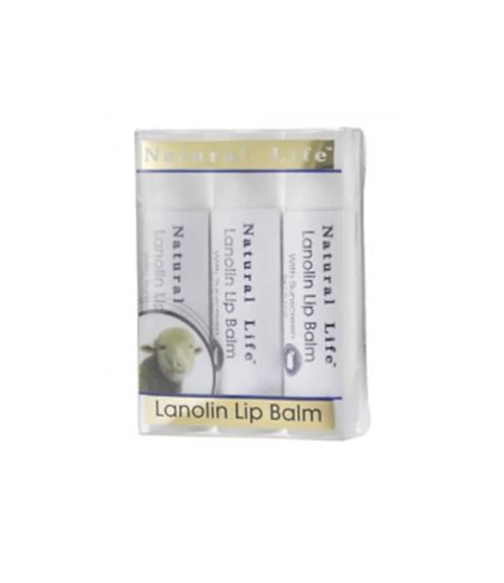 Natural Life Lanolin Lip Balm 5G X 3 Pack