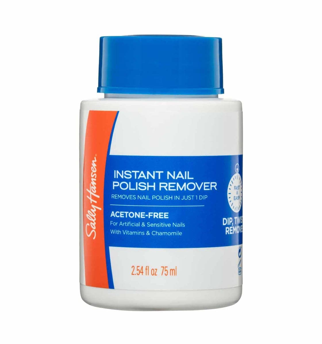 Sally Hansen Instant Nail Polish Remover Pot Acetone-Free Blue 75Ml