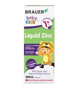 Brauer Baby & Kids Liquid Zinc 200Ml