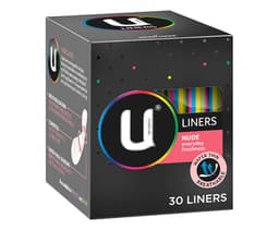 U By Kotex Everyday Liners Nude 30 Pack