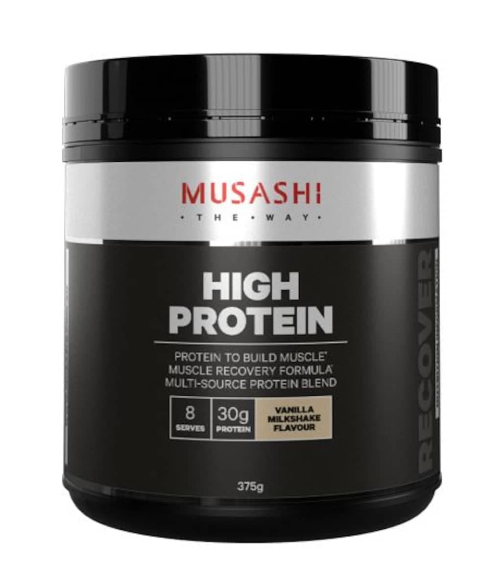 Musashi High Protein Powder Vanilla Milkshake 375G