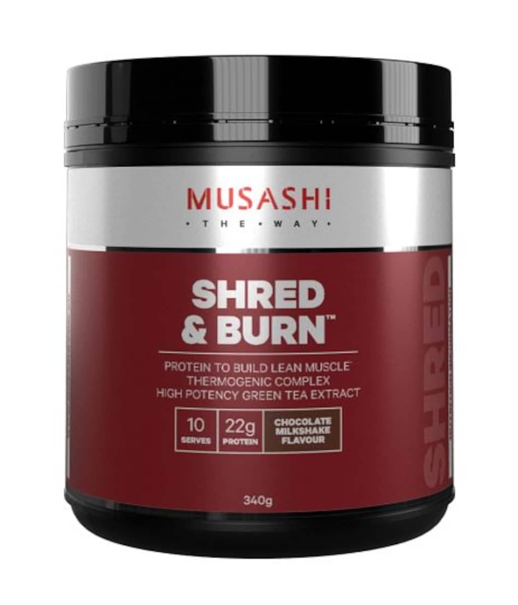 Thumbnail Musashi Shred & Burn Chocolate Milkshake Flavour 340G