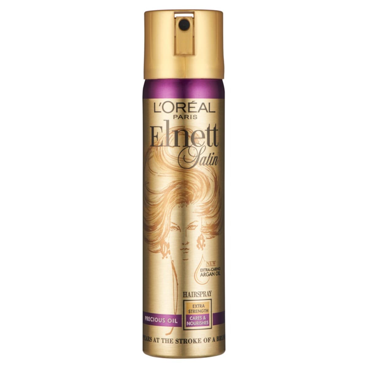 L'Oreal Elnett Satin Extra-Caring Argan Oil Hairspray 75Ml