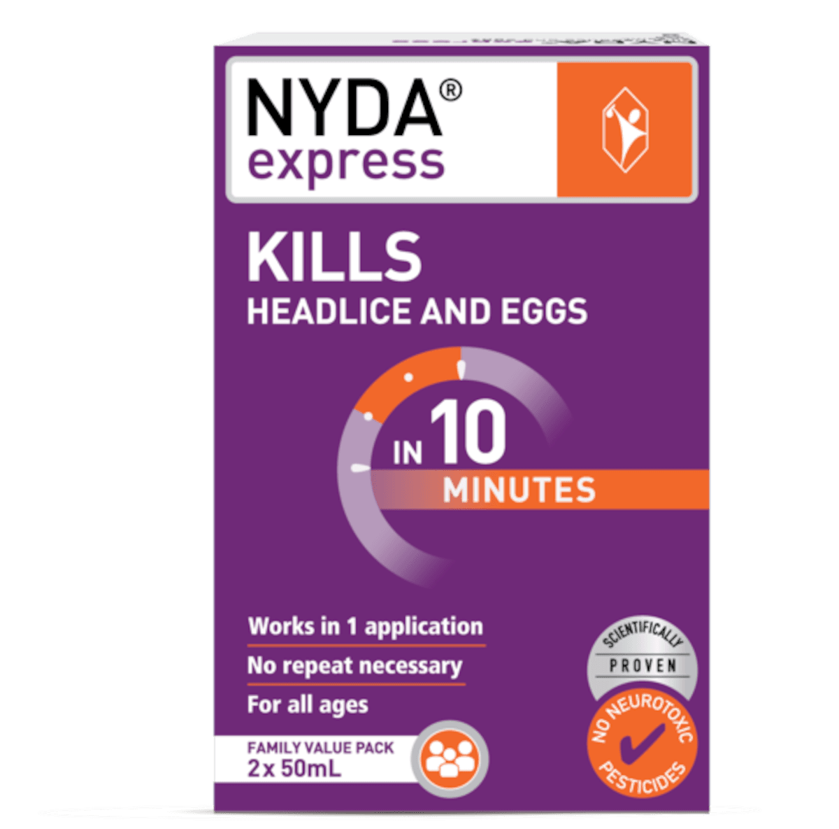 Nyda Express Head Lice Treatment 2 X 50Ml