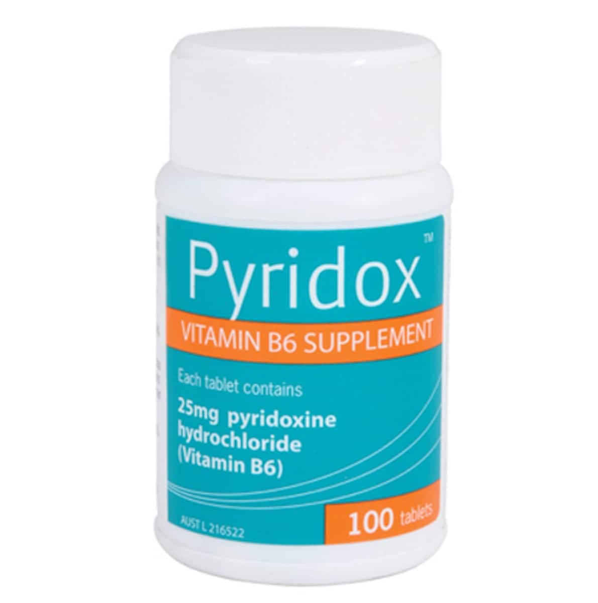 Thumbnail Pyridox Vitamin B6 Supplement 100 Tablets