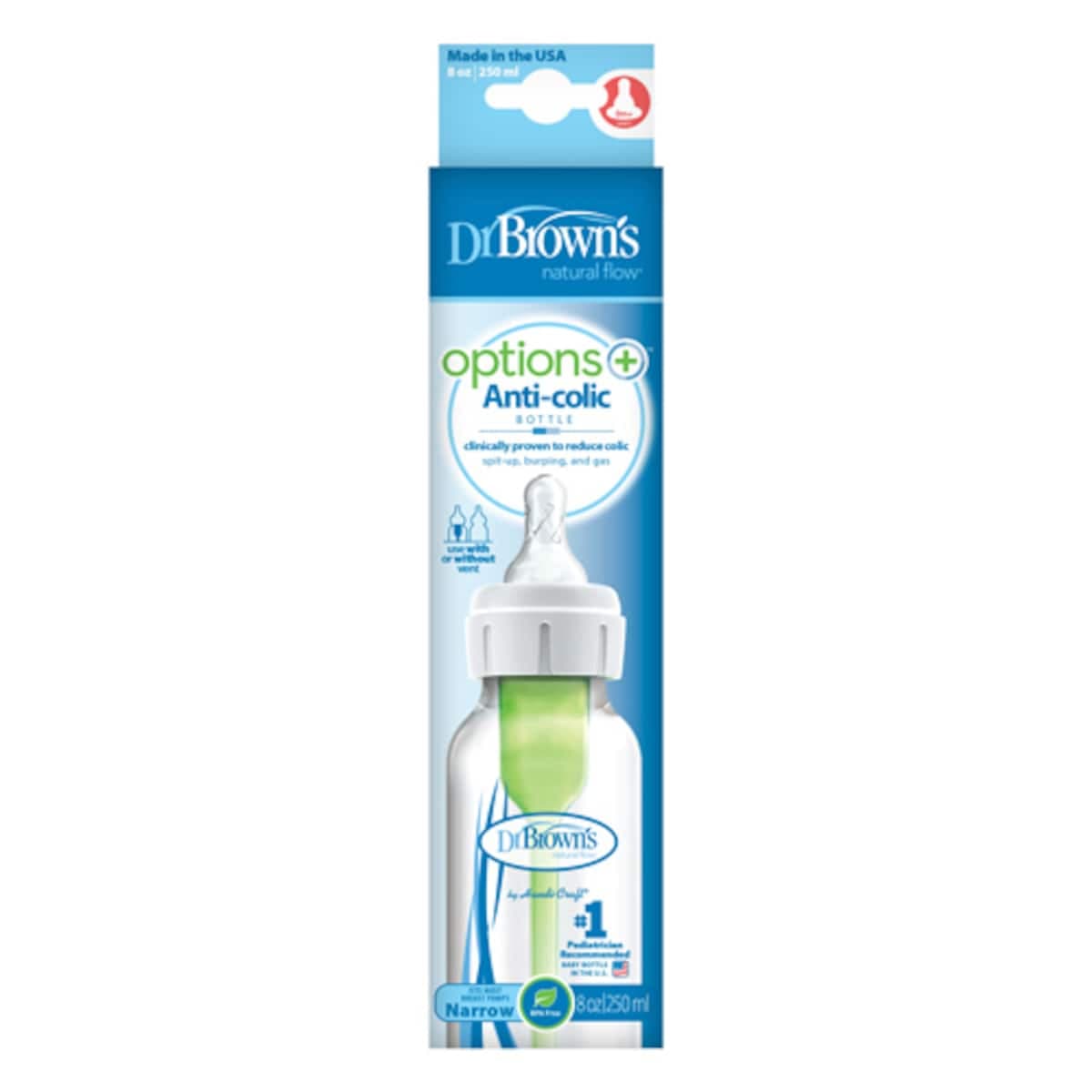 Dr Brown's Options Narrow Neck Baby Bottle 250Ml