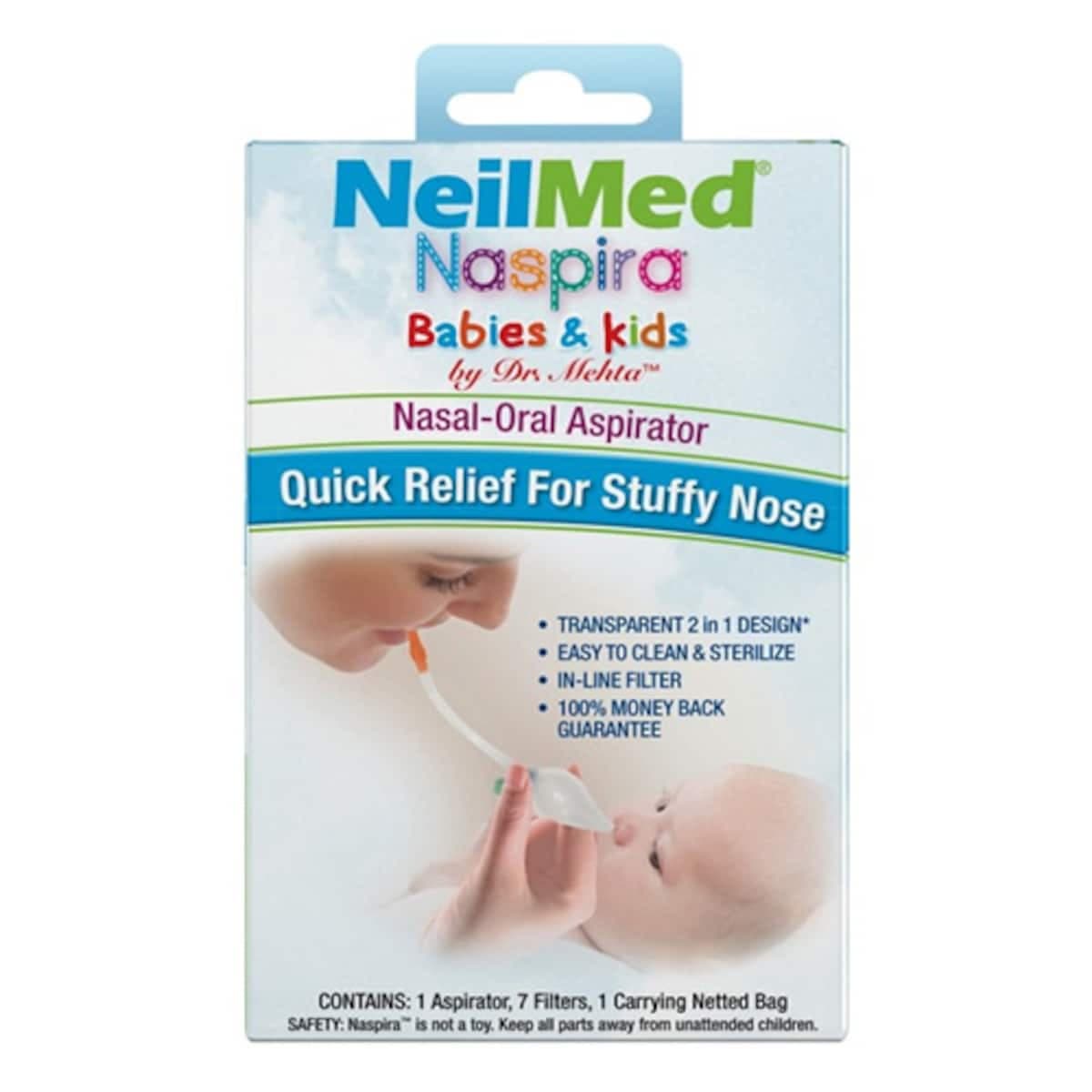 Neilmed Naspira Nasal-Oral Aspirator Kit For Babies 1 Pack