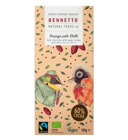 Bennetto Organic Dark Chocolate Orange With Chilli 100G