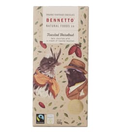 Bennetto Organic Dark Chocolate Toasted Hazelnut 100G