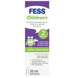 Fess Children's Saline Nasal Spray 20Ml