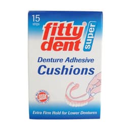 Fittydent Super Denture Cushions Lower Dentures 15 Strips