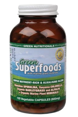 Green Nutritionals Green Superfoods 120 Vegan Caps