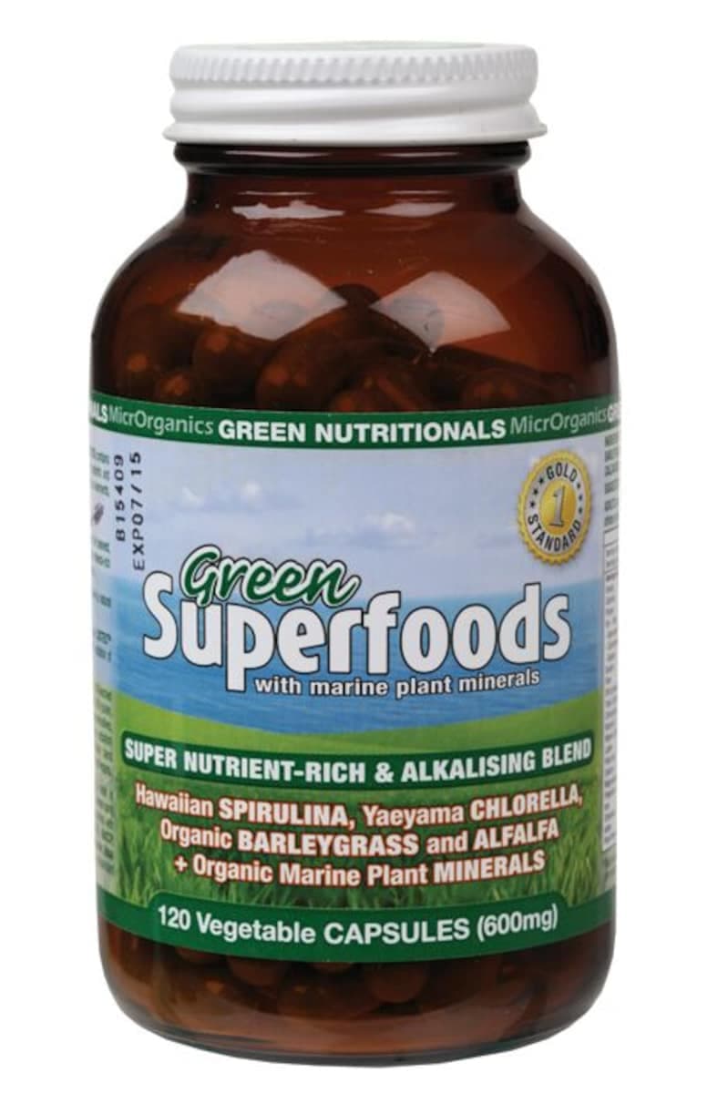 Thumbnail Green Nutritionals Green Superfoods 120 Vegan Caps