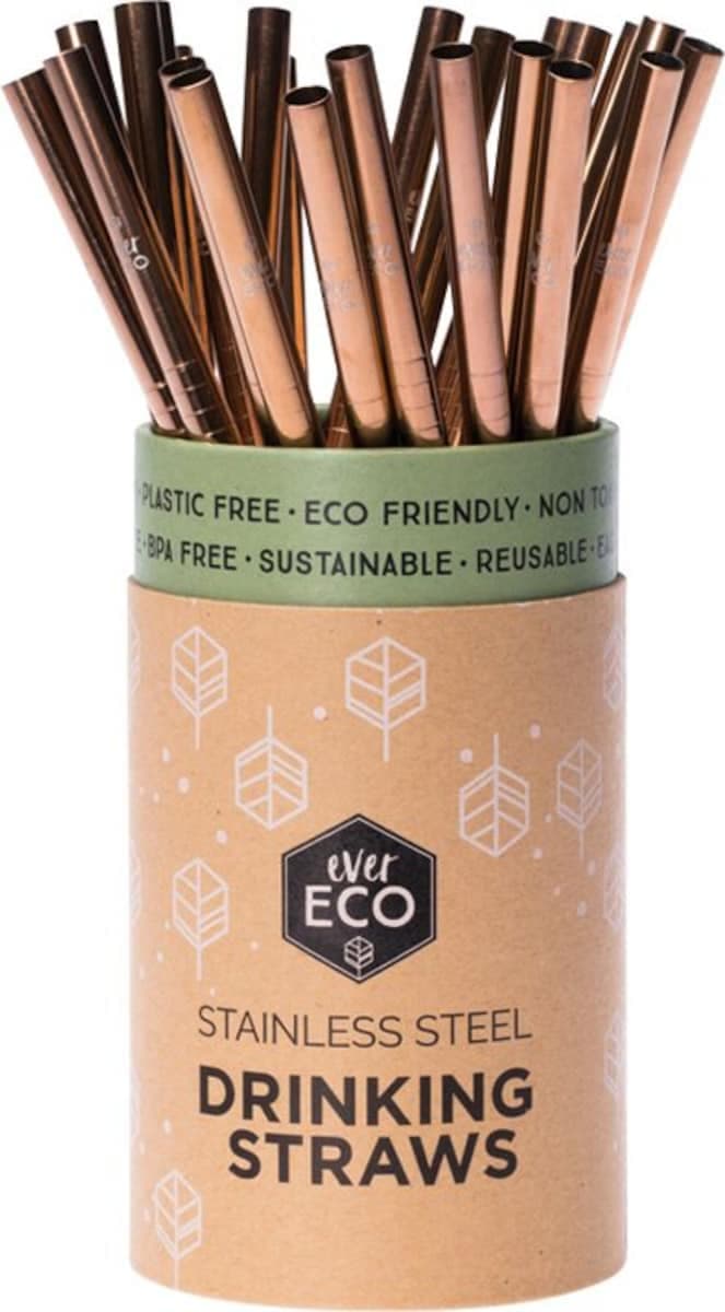 Thumbnail Ever Eco Rose Gold Straight Straw Single