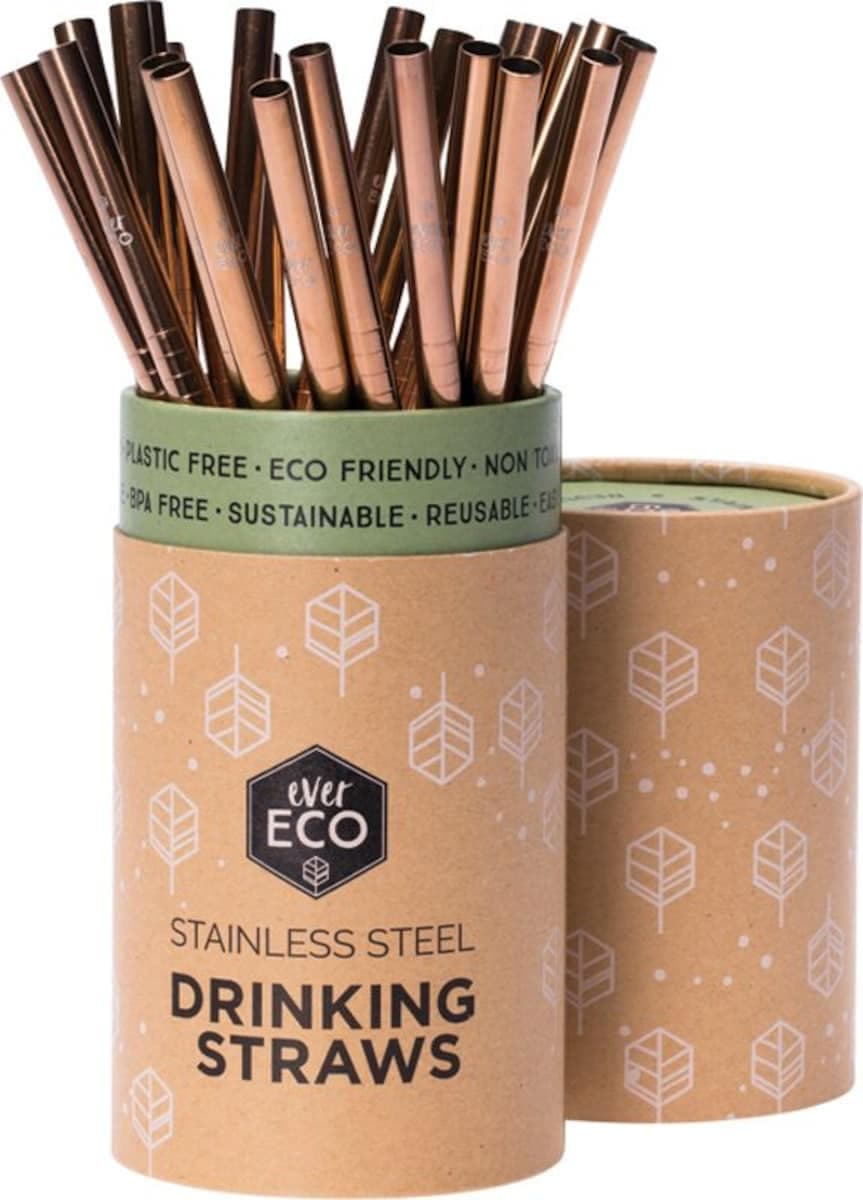 Thumbnail Ever Eco Rose Gold Straight Straw Single