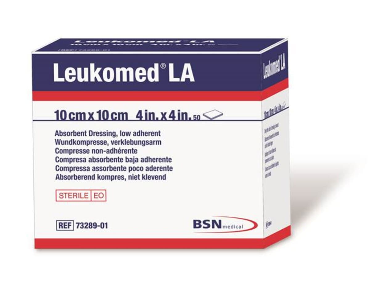 Leukomed La Low Adherent Absorbent Dressing 10Cm X 10Cm (1 Dressing Only)