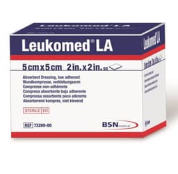 Leukomed La Low Adherent Absorbent Dressing 5Cm X 5Cm (1 Dressing Only)