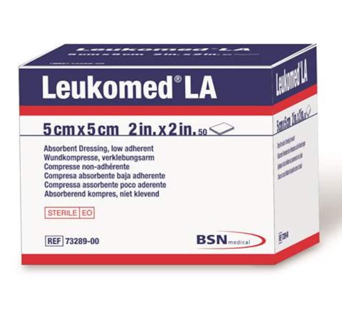 Thumbnail Leukomed La Low Adherent Absorbent Dressing 5Cm X 5Cm (1 Dressing Only)