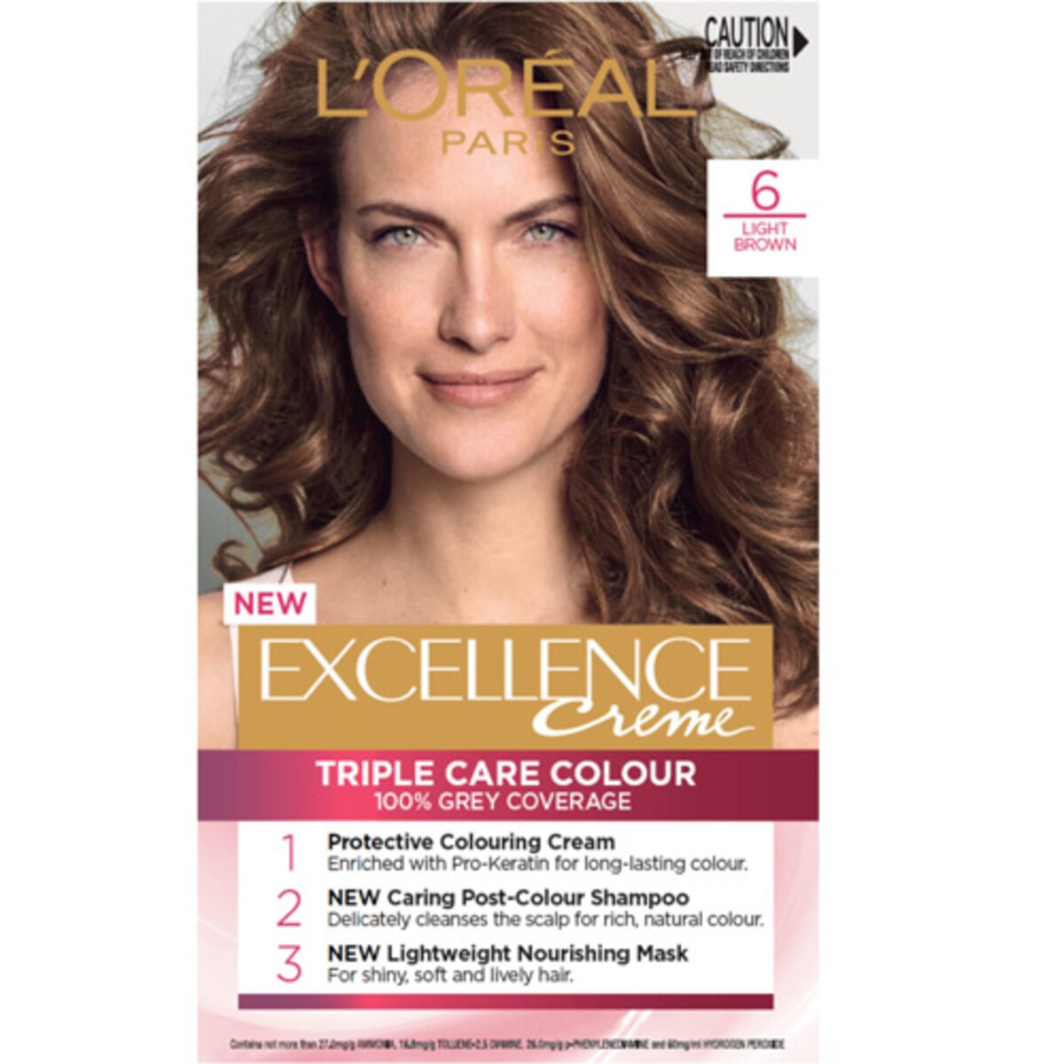 L'Oreal Excellence Creme 6 Light Brown Hair Colour