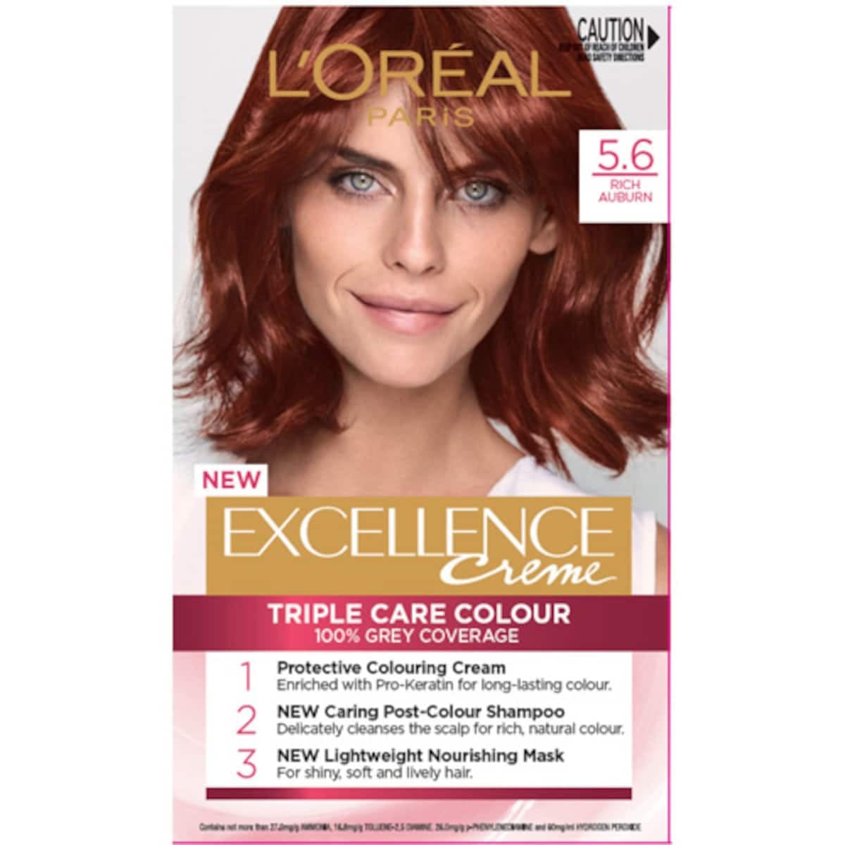 L'Oreal Excellence Creme 5.6 Rich Auburn Hair Colour