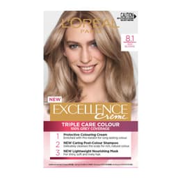 L'Oreal Excellence Creme 8.1 Ash Blonde Hair Colour