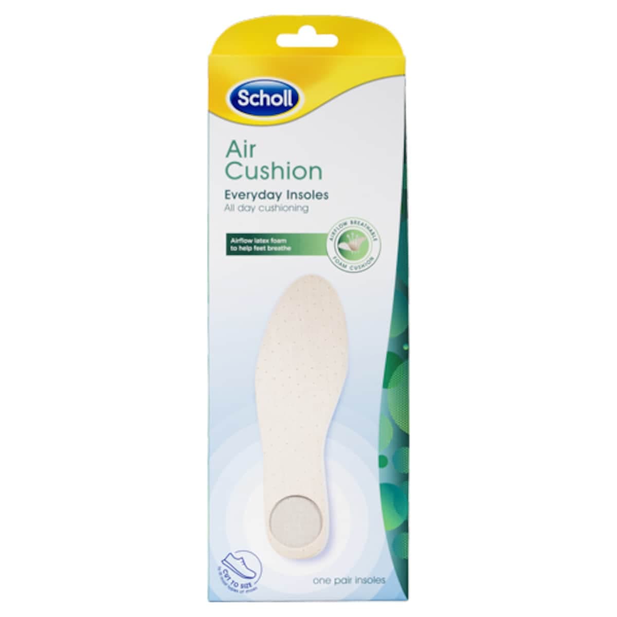 Thumbnail Scholl Air Cushion Everyday Insoles 1 Pair