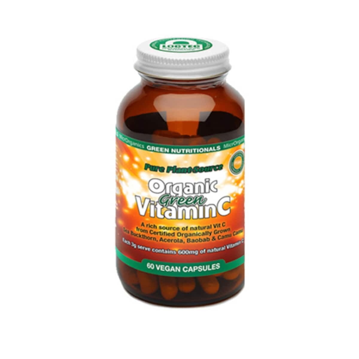 Thumbnail Green Nutritionals Pure Plant Source Organic Green Vitamin C 60 Capsules