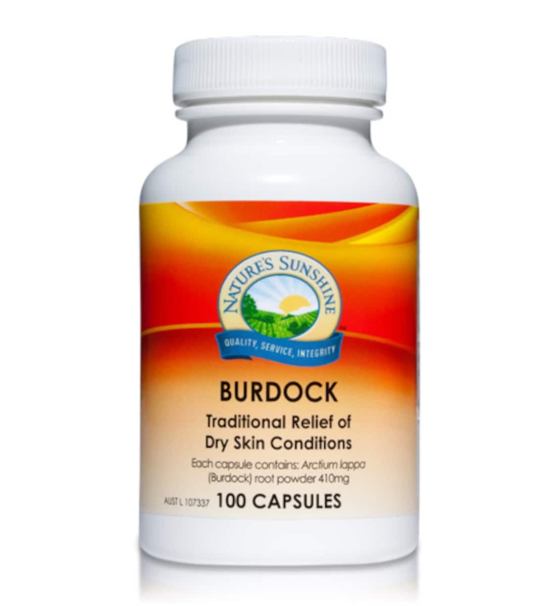 Natures Sunshine Burdock 410Mg 100 Capsules