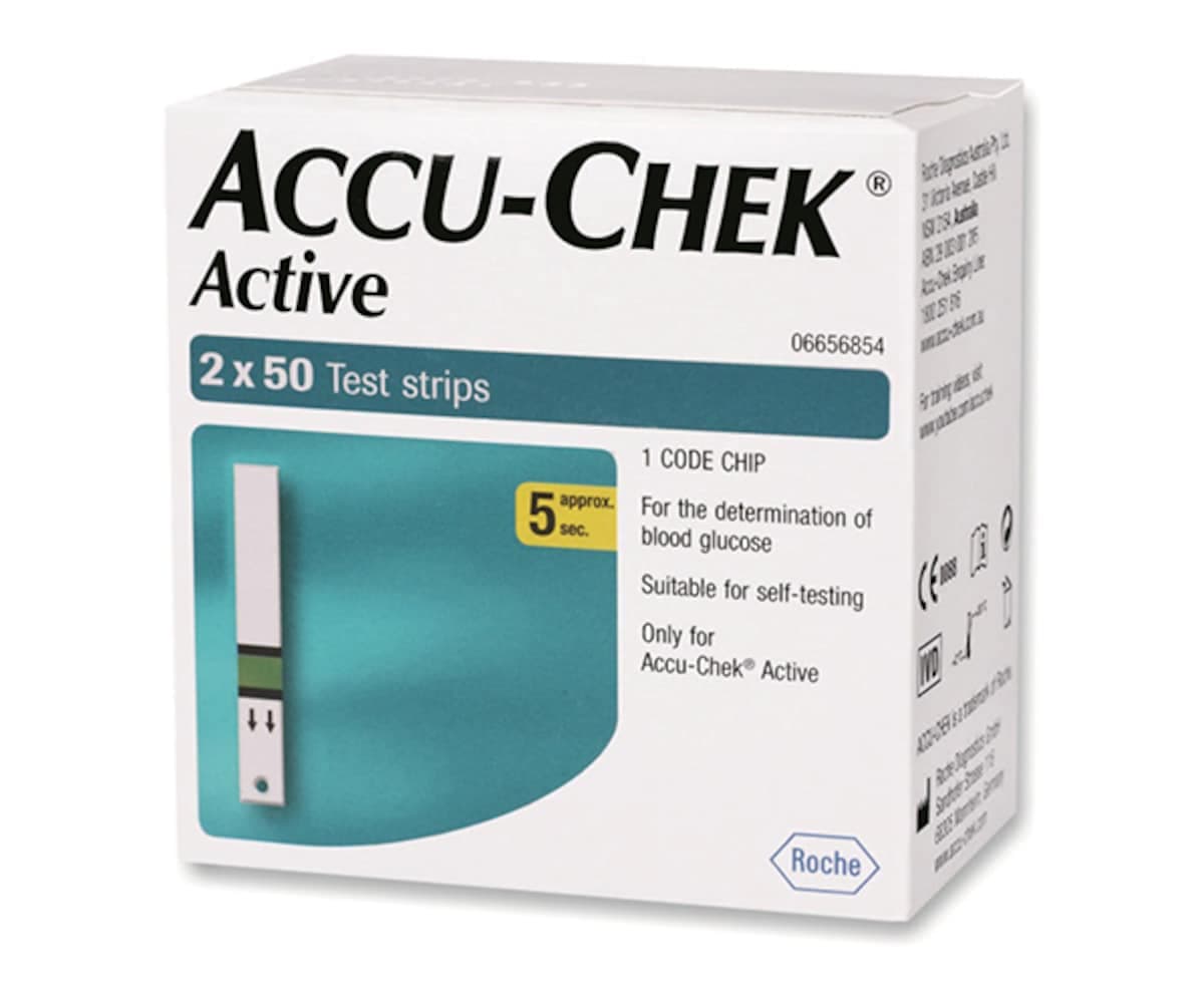 Accu-Chek Active Glucose Test Strips 100 Strips