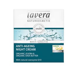 Lavera Basis Sensitiv Anti-Ageing Night Cream Q10 50Ml