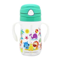 Marcus & Marcus Tritan Straw Drink Bottle Green