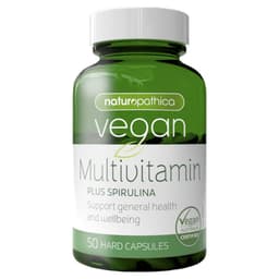 Naturopathica Vegan Multivitamin Plus Spirulina 50 Capsules