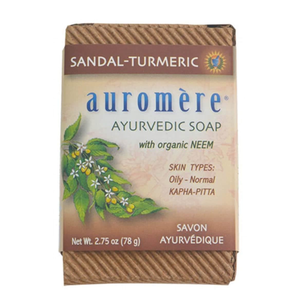 Thumbnail Auromere Ayurvedic Neem Soap Sandal-Turmeric 78G